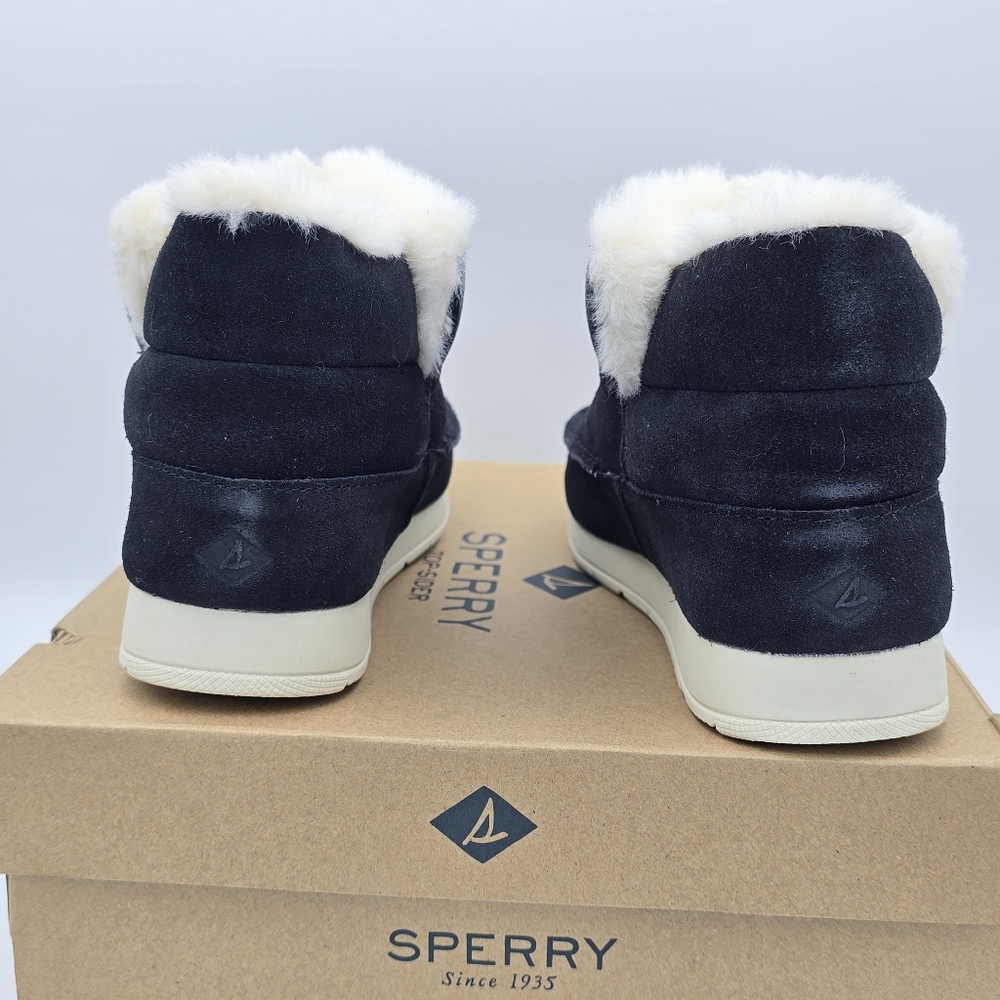 NIB Sperry Moc-Sider Booties, Black, Women's 5.5M - Picture 8 of 16
